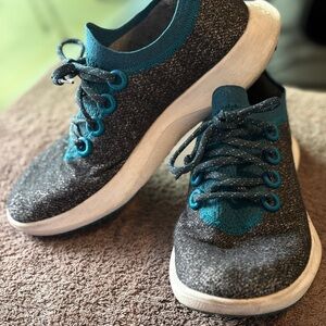Allbirds Stylish Gray and Teal Sneakers